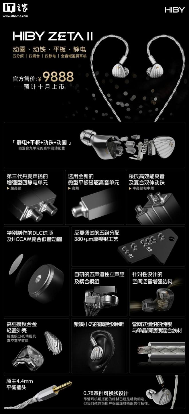 HIBY ZETA II 旗舰耳机k8凯发一触即发9888 元海贝推出(图1)